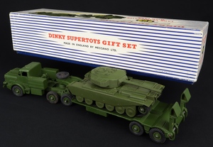 Dinky supertoys gift set 698 tank trnsporter tank dd663 back