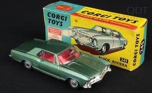 Corgi toys 245 buick riviera sea green dd724 front