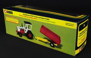 Corgi toys gift set34 david brown 1412 tractor trailer dd752 back