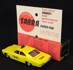 Sabra models 8116 chevrolet taxi dd755 back
