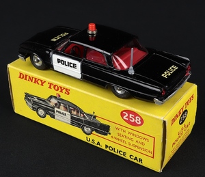 Dinky toys 258 usa police car dd776 back