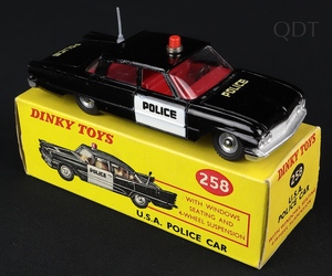 Dinky toys 258 usa police car dd776 front