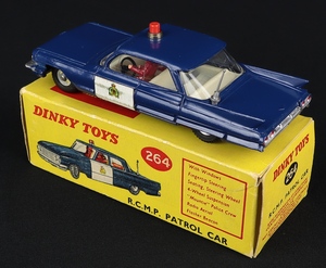 Dinky toys 264 rcmp patrol car cadillac dd778 back