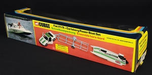 Corgi toys gift set 37 fiat x19 carlsberg power boat dd790 back