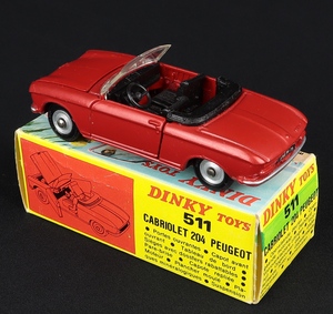 French dinky 511 peugeot 204 dd797 back