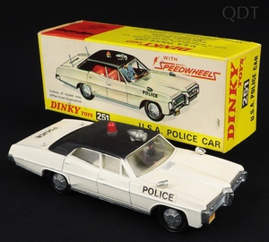 Dinky toys 251 usa police car dd808 front