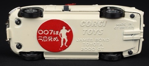 Corgi toys 336 james bond toyota dd829 base