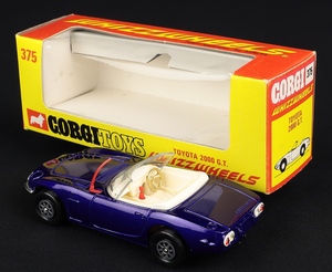 Corgi toys 375 toyota 2000 gt dd866 back