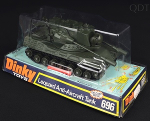 Dinky toys 696 leopard anti aircraft tank dd875 front
