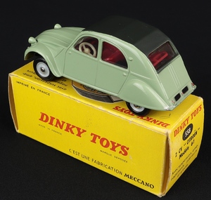 French dinky toys 558 citroen 2cv dd878 back