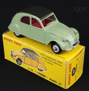 French dinky toys 558 citroen 2cv dd878 front