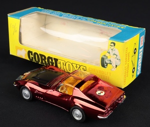 Corgi toys 300 chevrolet corvette stingray coupe dd885 back