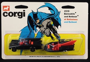 Corgi junior 2519 batmobile batboat dd891 front