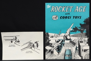 Corgi toys gift set 4 bloodhound guided missile set dd945 booklet