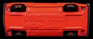 Corgi toys 311 3 litre ford capri dd963 base