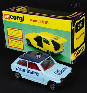 Corgi toys 293 renault 5ts sos medecins dd974 front