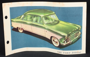 Spot on models 100 ford zodiac dd977 card
