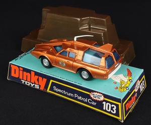 Dinky toys 103 spectrum pursuit car dd991 back