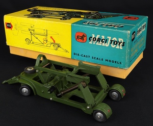 Corgi toys 1117 loading trolley bloodhound guided missile dd994 back