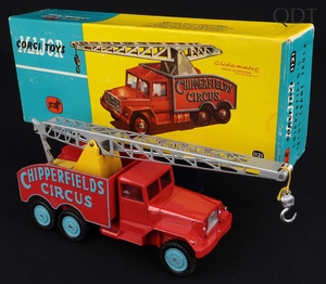 Corgi toys 1121 chipperfields circus crane truck ee6 front