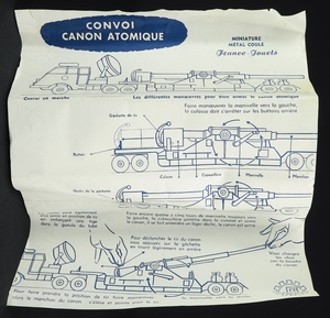 Jouets france berliet tractor canon atomique ee3 leaflet