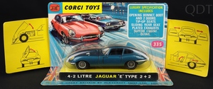 Corgi toys 336 jaguar 4.2 ee10 front