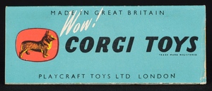 Corgi toys 201m austin cambridge saloon ee14 booklet