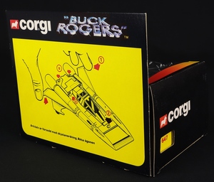 Corgi toys 647 buck rogers starfighter ee20 back