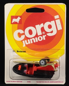 Corgi junior 71 batboat ee21 front