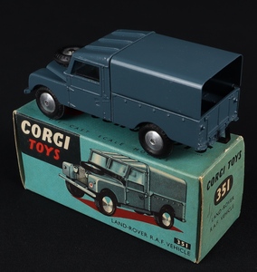 Corgi toys 351 landrover raf ee51 back