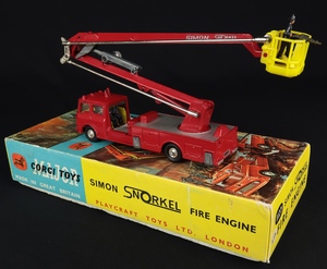 Corgi toys 1127 simon snorkel fire engine ee63 back