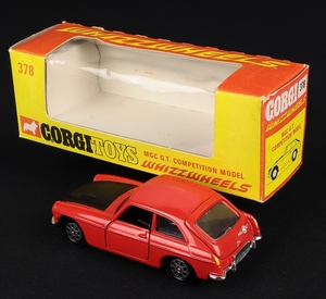 Corgi toys 378 mgcgt compition model ee76 back