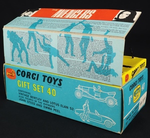 Corgi toys gift set 40 avengers steed bentley lotus emma peel ee78 reverse