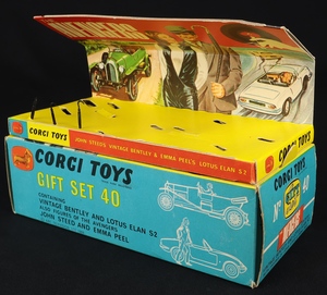 Corgi toys gift set 40 avengers steed bentley lotus emma peel ee78 box
