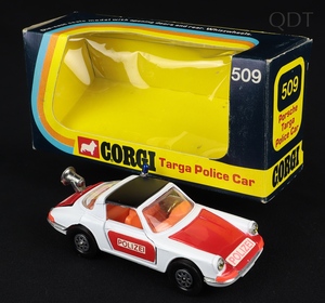 Corgi toys 509 targa police car polizei ee81 front