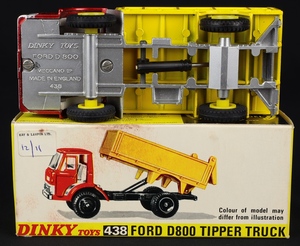 Dinky toys 438 ford tipper truck ee103 base