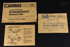 Corgi toys 1499 green hornet accessory sets ee111 front