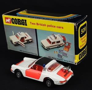 Corgi toys 509 targa police car rijkspolitie ee132 back