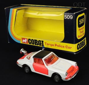 Corgi toys 509 targa police car rijkspolitie ee132 front