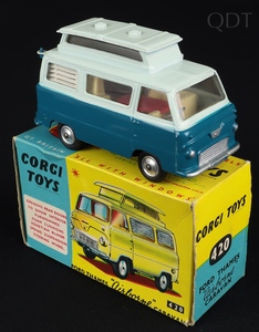 Corgi toys 420 ford thames airborne caravan ee214 front