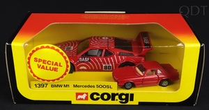 Corgi toys little large 1397 bmw m1 mercedes ee220 front