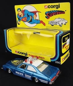Corgi toys 260 superman buick police car ee224 back
