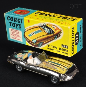 Corgi toys 312 e type jaguar ee254 front