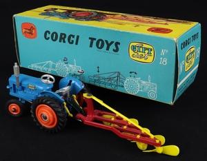 Corgi gift set 18 fordson major tractor plough ee261 back