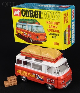 Corgi toys 508 holiday camp special commer bus ee269 front