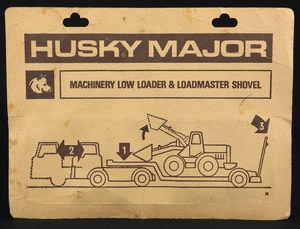 Husky models 203 machinery low loader loadmaster shovel ee271 back