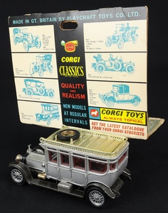 Corgi classics 9041 rolls royce silver ghost ee272 back