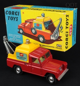 Corgi toys 477 landrover breakdown truck ee305 front