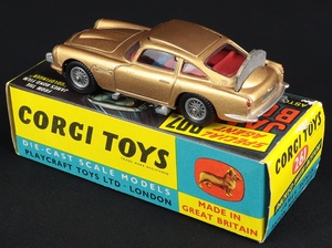 Corgi toys 261 james bond aston martin db5 ee322 back