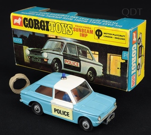 Corgi toys 506 police panda sunbeam imp ee327 front